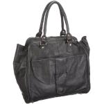 Schwarze Pieces Gallion Damenschultertaschen & Damenshoulderbags aus Leder 
