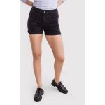 Reduzierte Schwarze Pieces Jeans-Shorts aus Denim für Damen Größe XS für den für den Sommer 