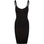 Reduzierte Schwarze Ärmellose Pieces V-Ausschnitt Damenunterkleider aus Nylon Größe XL 