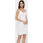 Reduzierte Weiße Ärmellose Pieces V-Ausschnitt Damenunterkleider aus Nylon Größe S für den für den Sommer 