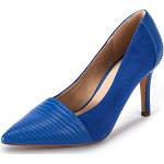 Royalblaue Spitze High Heels & Stiletto-Pumps ohne Verschluss aus Leder für Damen Größe 36,5 