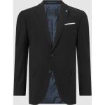 Schwarze Unifarbene Pierre Cardin Businesskleidung aus Polyester für Herren Übergröße 