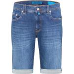 Blaue Pierre Cardin Lyon Jeans-Shorts aus Baumwolle für Herren 