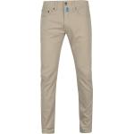 Khakifarbene Unifarbene Pierre Cardin 5-Pocket Hosen für Herren Größe L 
