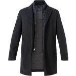 Blaue Unifarbene Pierre Cardin Wollmäntel mit Reißverschluss aus Wolle für Herren Größe 3 XL für den für den Herbst 