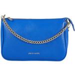 Blaue Pierre Cardin Lederhandtaschen mit Reißverschluss aus Leder für Damen 