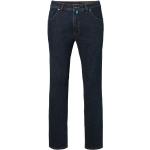 Blaue Pierre Cardin Dijon Bio Straight Leg Jeans aus Denim für Herren Größe XXL Weite 35, Länge 30 