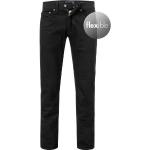 Schwarze Bestickte Pierre Cardin Bio Jeans mit Stickerei aus Baumwollmischung für Herren Weite 33, Länge 30 