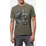 Dunkelgrüne Kurzärmelige Pierre Cardin Bio Rundhals-Ausschnitt T-Shirts aus Jersey für Herren Größe XXL 