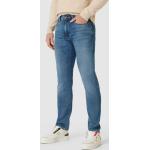 Blaue Pierre Cardin Lyon Slim Fit Jeans mit Reißverschluss aus Baumwolle für Herren Größe XXL Weite 40, Länge 30 