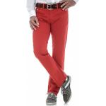 Rote Pierre Cardin 5-Pocket Jeans mit Reißverschluss aus Denim für Herren Weite 33 