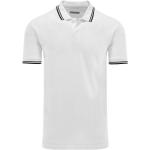 Weiße Kurzärmelige Pierre Cardin Kurzarm-Poloshirts aus Baumwolle für Herren Größe 3 XL 