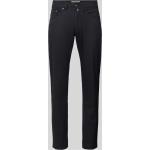 Schwarze Unifarbene Pierre Cardin Lyon 5-Pocket Hosen aus Baumwolle für Herren Weite 34, Länge 34 