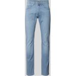 Hellblaue Pierre Cardin Lyon Tapered Jeans aus Baumwolle für Herren Größe XXL Weite 38, Länge 30 