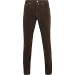 Reduzierte Braune Unifarbene Pierre Cardin Lyon 5-Pocket Jeans aus Cord für Herren Größe XXL 