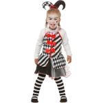 Schwarze Buttinette Clown-Kostüme & Harlekin-Kostüme aus Jersey für Kinder Größe 128 