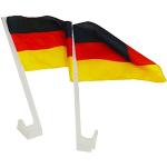 Reduzierte Europameisterschaft Autofahnen & Autoflaggen aus Kunststoff 2-teilig 
