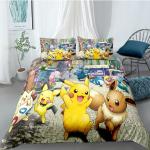 Pokemon Pikachu Bettwäsche Sets & Bettwäsche Garnituren 135x200 3-teilig 