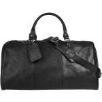 Schwarze Piké Damenreisetaschen aus Leder 