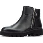 Reduzierte Schwarze Pikolinos Runde Blockabsatz Ankle Boots & Klassische Stiefeletten mit Reißverschluss aus Leder für Damen Größe 42 