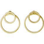 Goldene Pilgrim Classic Ohrhänger vergoldet aus Zink handgemacht für Damen 