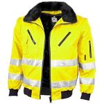 Gelbe Warnschutzjacken aus Polyester Größe 4 XL für den für den Winter 