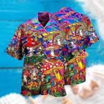 Kurzärmelige Hawaiihemden aus Polyester maschinenwaschbar für Herren Größe 6 XL für den für den Sommer 