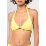 Reduzierte Gelbe Unifarbene Pin Up PIN UP STARS Bikini-Tops mit Strass aus Polyamid für Damen Größe L 