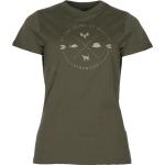 Olivgrüne Pinewood Finnveden Bio T-Shirts für Damen Größe S 