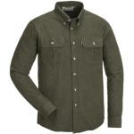 Dunkelgrüne Melierte Pinewood Button Down Kragen Jagdhemden mit Knopf aus Flanell für Herren für den für den Frühling 