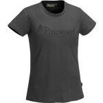 Anthrazitfarbene Pinewood T-Shirts aus Baumwolle für Damen Größe M 