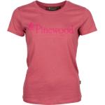 Pinke Pinewood T-Shirts aus Baumwolle für Damen Größe L 