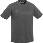 Anthrazitfarbene Pinewood T-Shirts aus Baumwolle für Herren Größe XL 