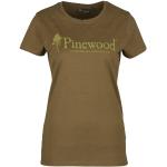 Reduzierte Braune Langärmelige Pinewood T-Shirts aus Baumwolle für Damen Größe S 