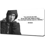 Pingoo Prints Kunstdruck auf Leinwand, Motiv Eminem-Zitate - Lose Yourself 60 x 90 x 5 cm