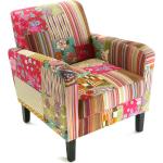 Pinke Patchwork Sessel aus Holz Breite 50-100cm, Höhe 50-100cm, Tiefe 50-100cm 