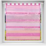 Pinke Unifarbene Scheibengardinen & Küchengardinen aus Textil transparent 