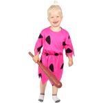 Pinke Steinzeit-Kostüme aus Polyester für Kinder Größe 122 