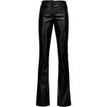Schwarze PINKO Schlagjeans & Jeans-Schlaghosen mit Reißverschluss aus Leder für Damen Größe M für den für den Winter 