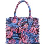 Blaue PINKO Strandtaschen & Badetaschen mit Meer-Motiv für Damen 