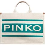 Reduzierte Cremefarbene PINKO Lederhandtaschen aus Leder für Damen 