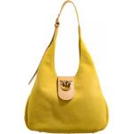 Gelbe PINKO Bag Lederhandtaschen aus Leder für Damen mini 