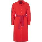Reduzierte Rote Langärmelige PINKO Damenkleider aus Baumwollmischung Größe XS 