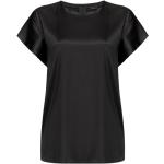 Reduzierte Schwarze Elegante PINKO Black T-Shirts aus Satin für Damen Größe S 