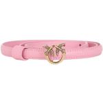 Reduzierte Pinke Elegante PINKO Love Ledergürtel mit Schnalle aus Leder für Damen Größe S für den für den Sommer 