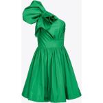 Reduzierte Grüne Ärmellose PINKO Schulterfreie Taftkleider mit Puffärmeln mit Reißverschluss aus Taft für Damen Größe S für Partys 