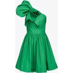Reduzierte Grüne Ärmellose PINKO Schulterfreie Taftkleider mit Puffärmeln mit Reißverschluss aus Taft für Damen Größe XS für Partys 