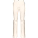 Weiße PINKO Damenhosen mit Reißverschluss aus Elastan Größe M 