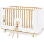 Weiße Moderne Pinolino Kombi-Kinderbetten aus Massivholz höhenverstellbar 