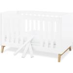 Weiße Moderne Pinolino Riva Kombi-Kinderbetten lackiert aus Massivholz höhenverstellbar 70x140 